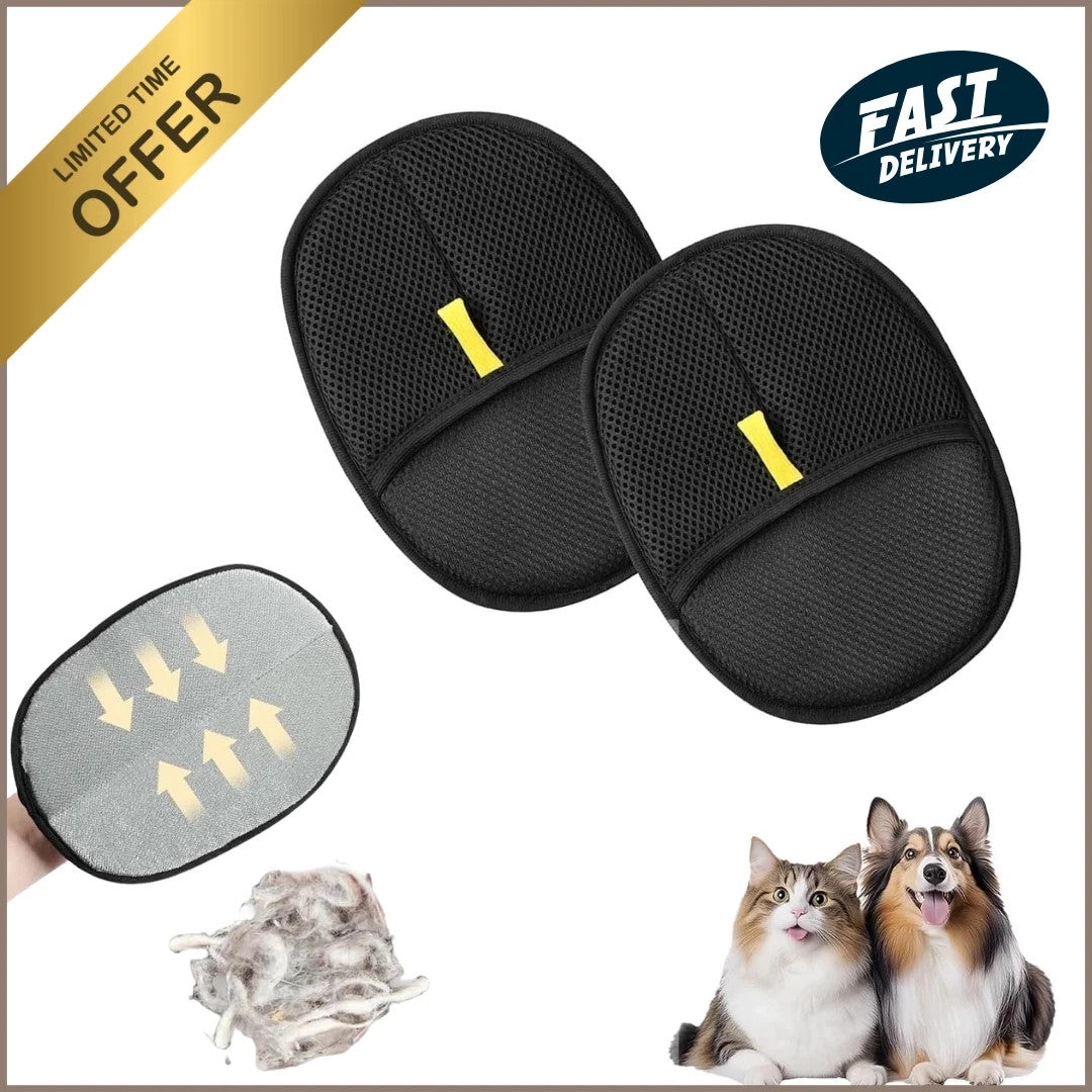 Ultimate Pet Hair Removal Gloves for Dogs & Cats - Magic Brush for Effortless Cleaning!