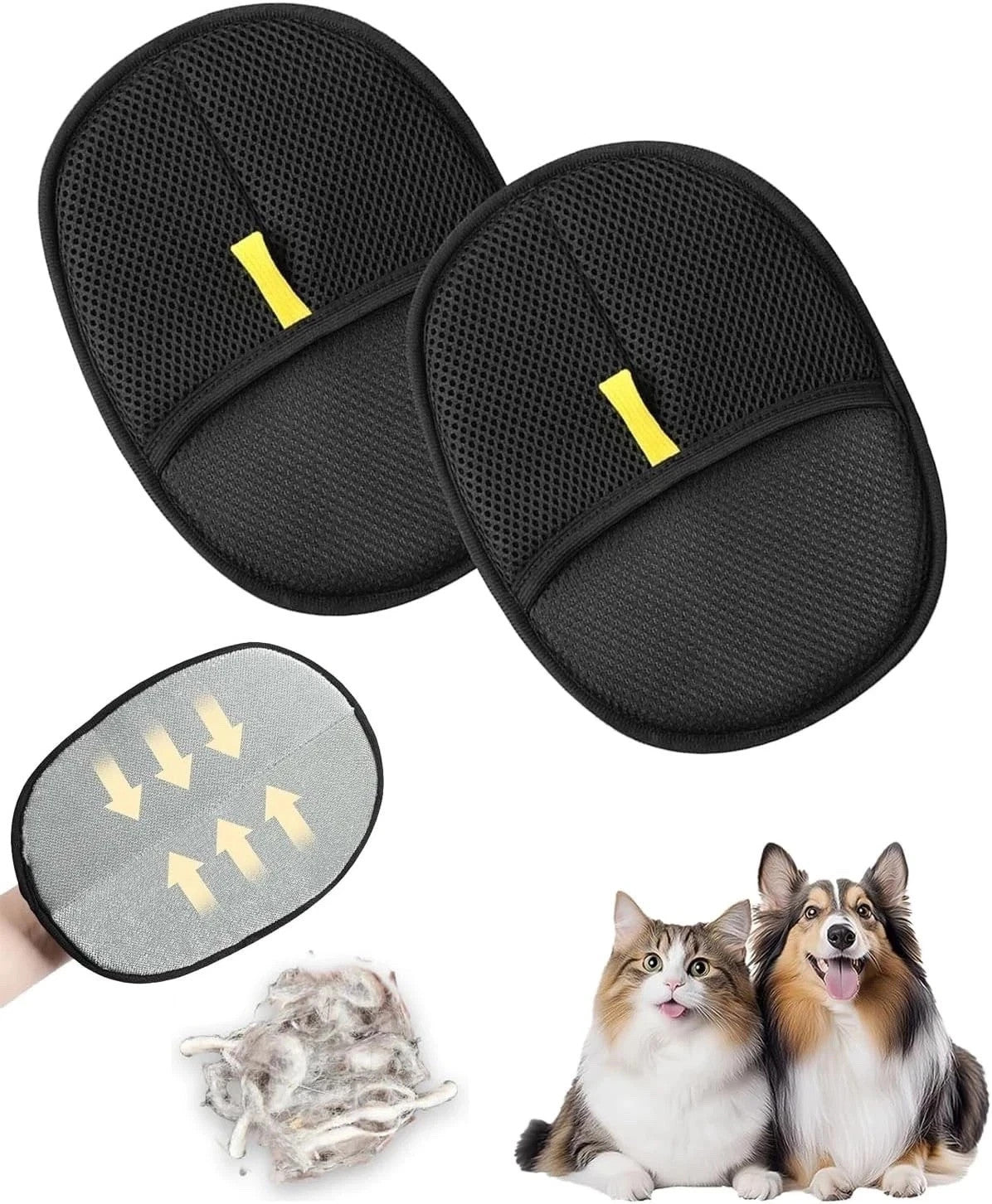 Ultimate Pet Hair Removal Gloves for Dogs & Cats - Magic Brush for Effortless Cleaning!