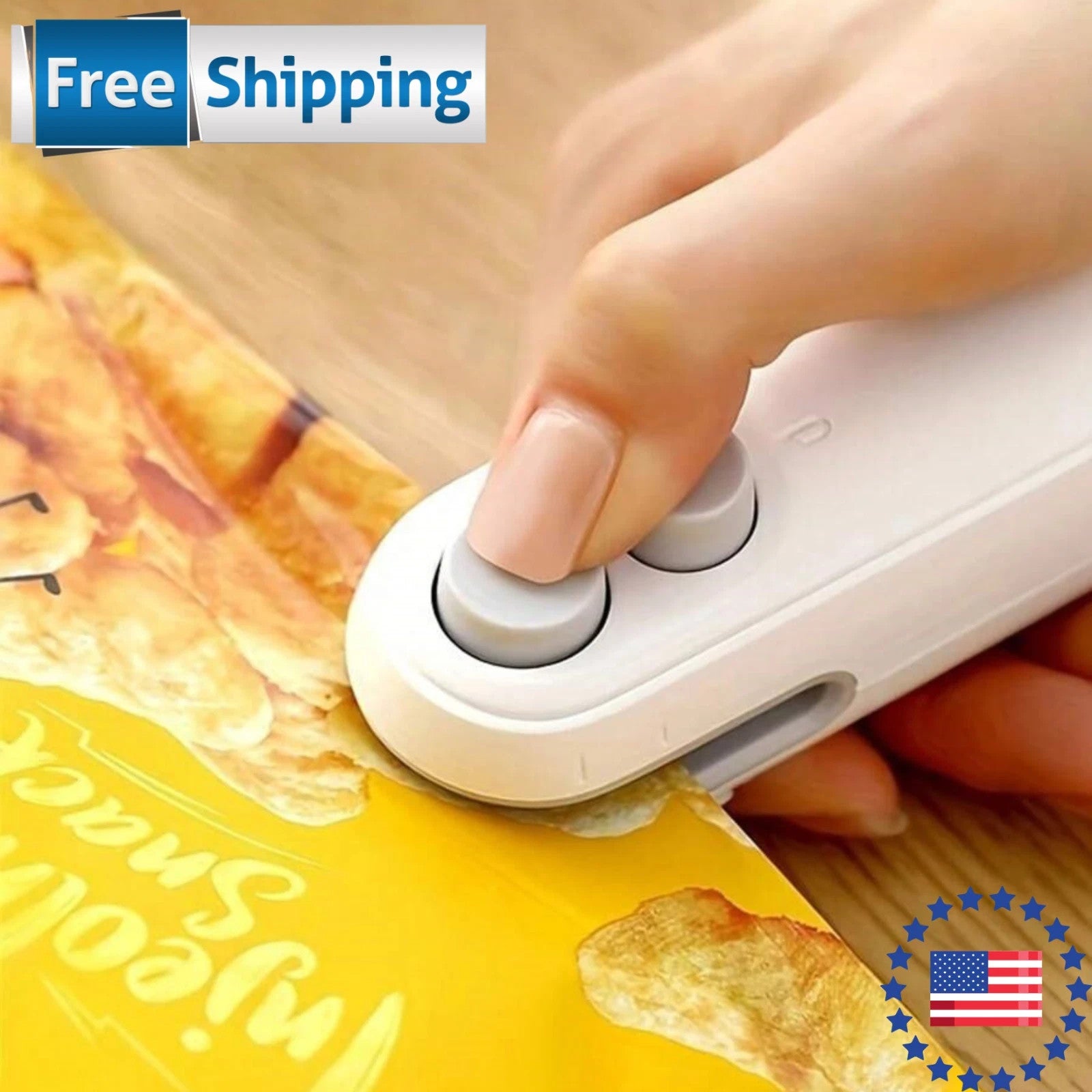 Rechargeable Mini Bag Sealer & Cutter - 2-in-1 Heat Seal Solution
