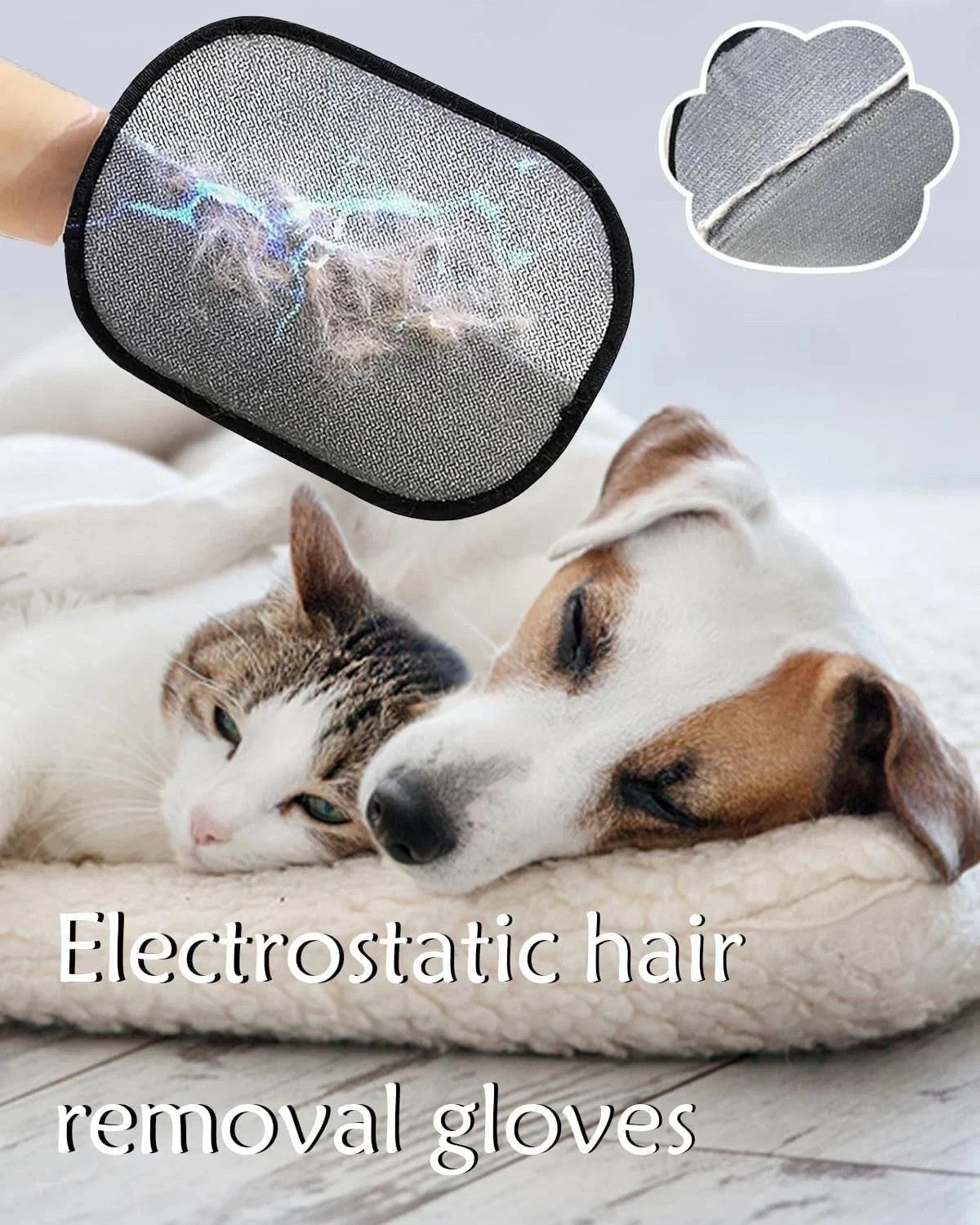Ultimate Pet Hair Removal Gloves for Dogs & Cats - Magic Brush for Effortless Cleaning!