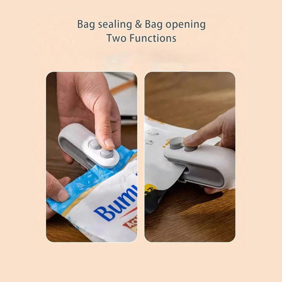 Rechargeable Mini Bag Sealer & Cutter - 2-in-1 Heat Seal Solution